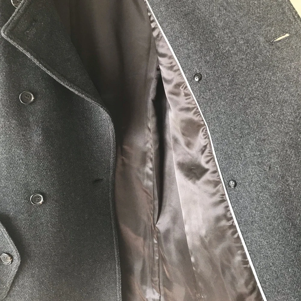 J. Crew Wool-Blend Stadium Cloth Double-Breasted Mid-length Coat - Sz 00